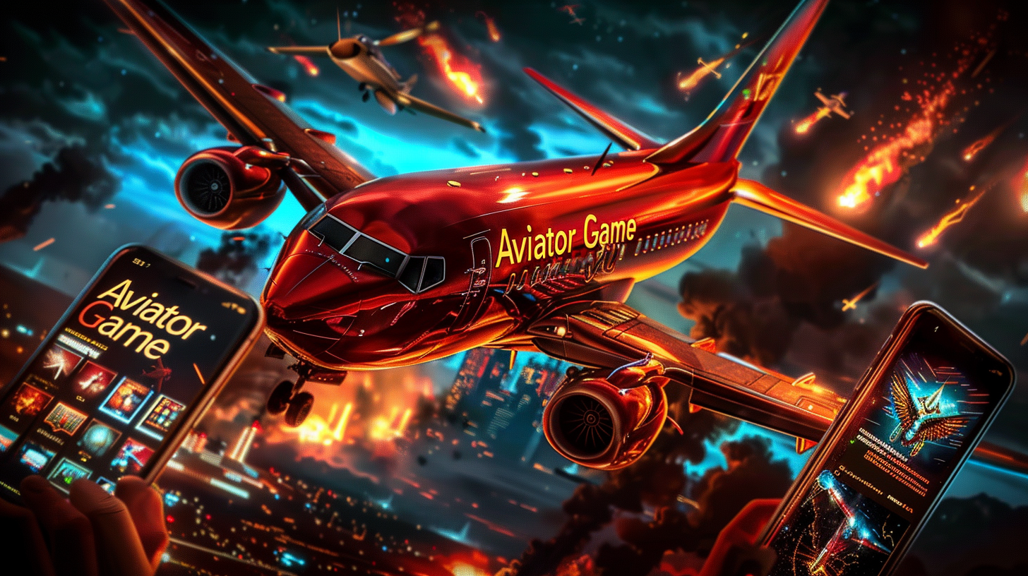 A red jet flying over a city in 1111bet Aviator, showing the game’s thrill.