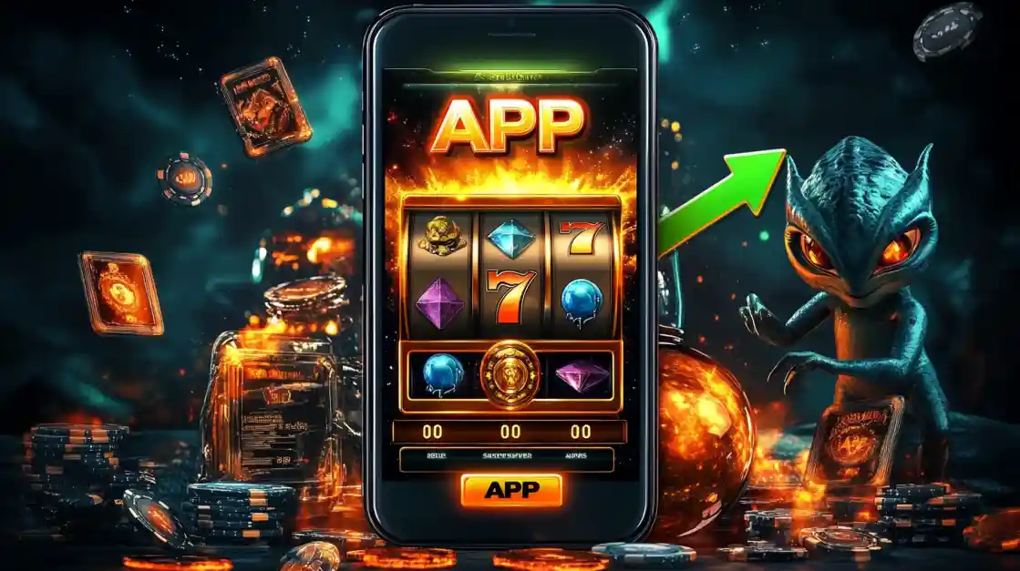 A slot-style game shown inside the 1111bet mobile app, highlighting a fun gaming experience.